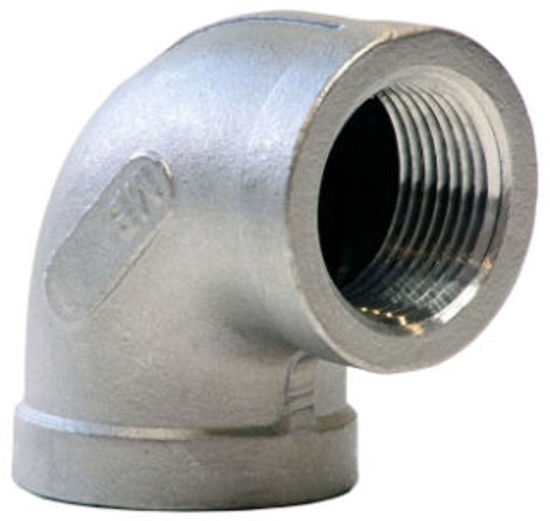 Picture of ELBOW 1-1/2" 150# SS304 THREADED 90*